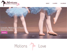 Tablet Screenshot of motionsdance.net